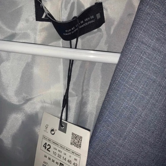 NWT ZARA Heathered Tailored Jacket - Picture 8 of 10